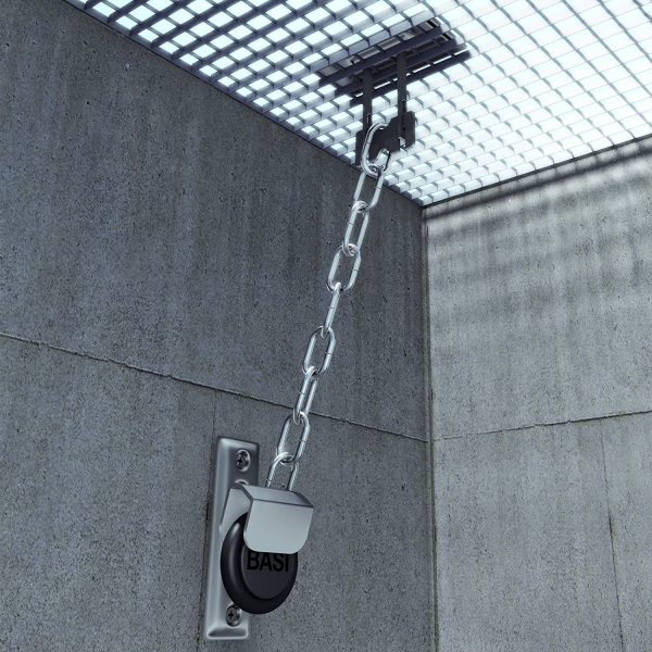 ​BASI® 1x Paar Gitterrostsicherung GS 100 für Kellerschächte, Lichtschächte als Einbruchschutz