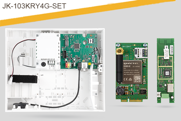 Jablotron Alarmanlagen Zentrale JK-103KRY4G-SET | LAN-Übertragung | LTE/4G Kommunikator