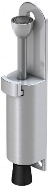 BASI® TFS 25 Türfeststeller Stoppwerk Edelstahl Türstopper Inkl. Befestigungsmaterial H151xB29mm, Hub 35mm